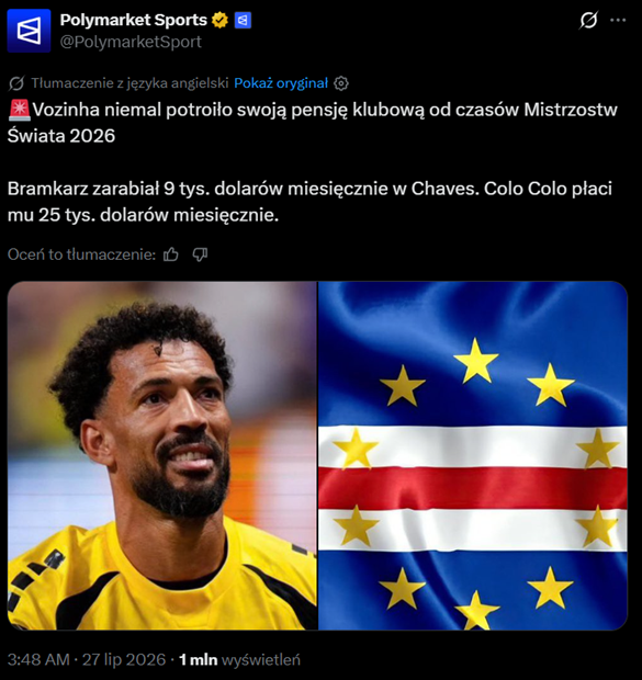 HIT! Oto PENSJA Vozinhii w Colo-Colo! SPORA PODWYŻKA!